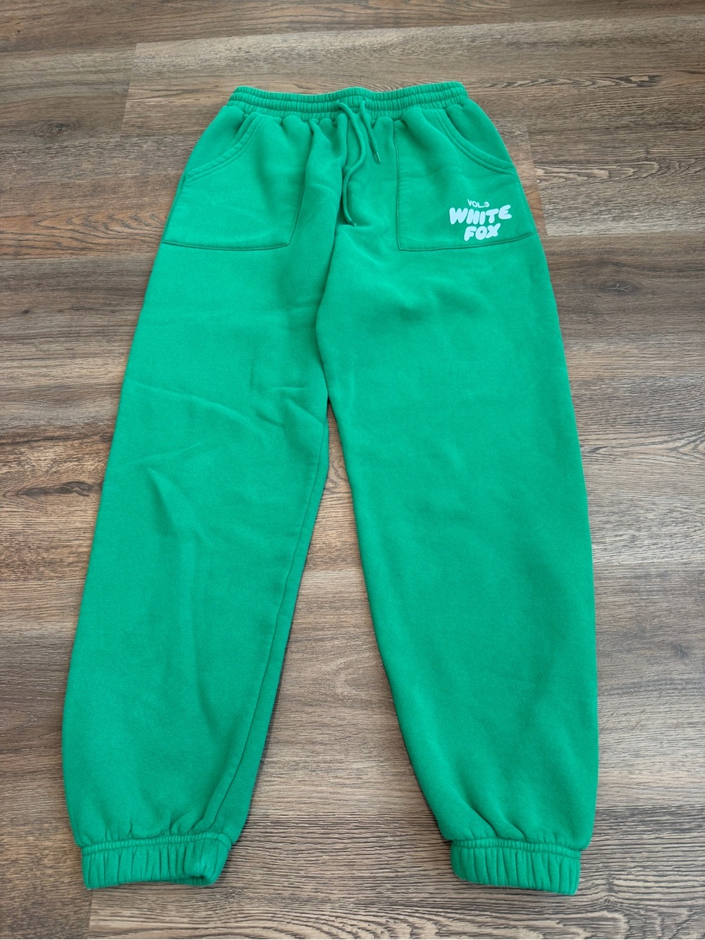 White Fox Offstage Green Tracksuit Set Hoodie L/XL Sweatpants Medium - Picture 8 of 13